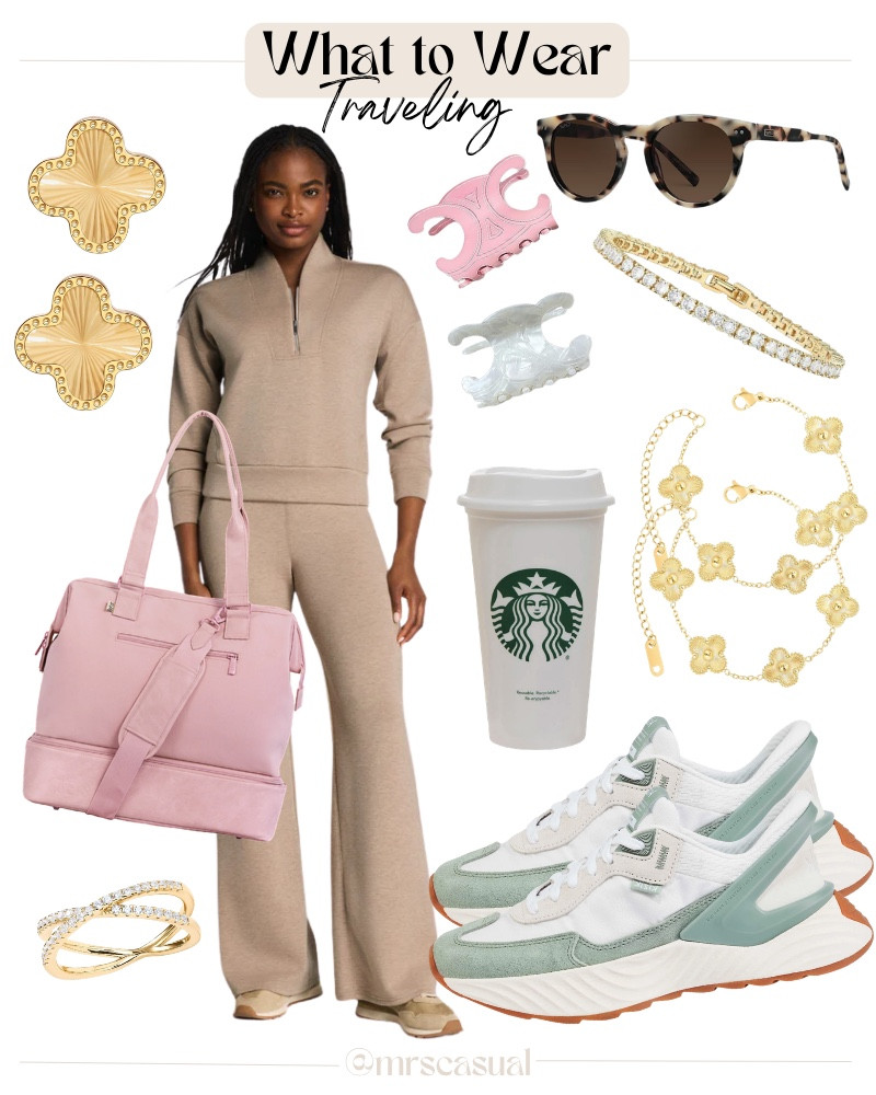 My ideal travel outfit = comfy set, oversized tote, coffee and cute sneakers ✈️☕️🤍 🔗⬇️

#LTKootd #LTKmomlife #LTKOver40