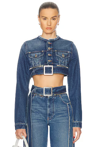 Super Cropped Denim Jacket | FWRD 
