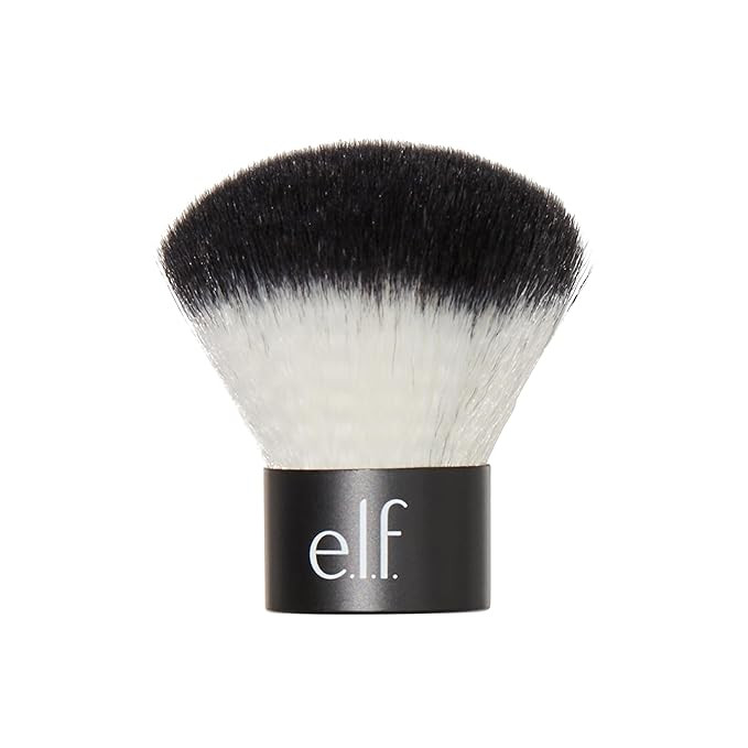 e.l.f. Kabuki Face Brush, Travel-Sized Makeup Brush For Precise & Controlled Application On-The-G... | Amazon (US)