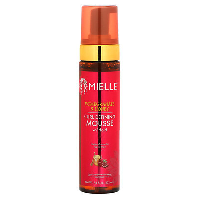 Mielle, Curl Defining Mousse With Hold, Pomegranate & Honey, 7.5 fl oz (222 ml) | iHerb