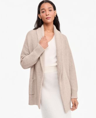 Women's 100% Cashmere Shawl Collar Cardigan | Macy's