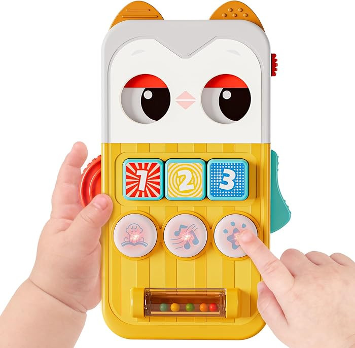 HOLA Toys for 1 Year Old Boys & Girls, Owl Phone Baby Toys 6-12 Months, Learning/Soothing Mode Mu... | Amazon (US)
