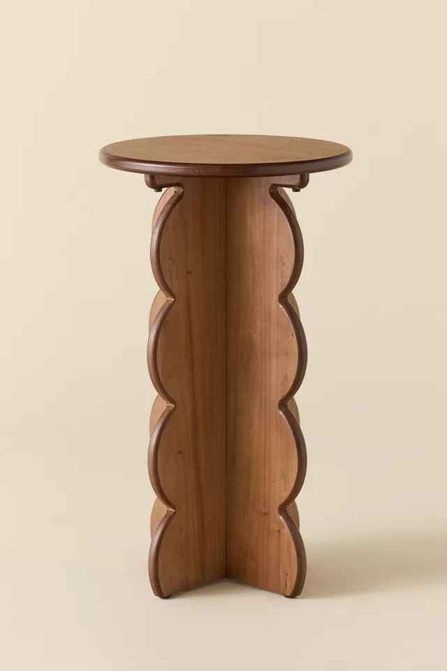 Amelie Scalloped Side Table in Natural at Urban Outfitters | Urban Outfitters (US and RoW)