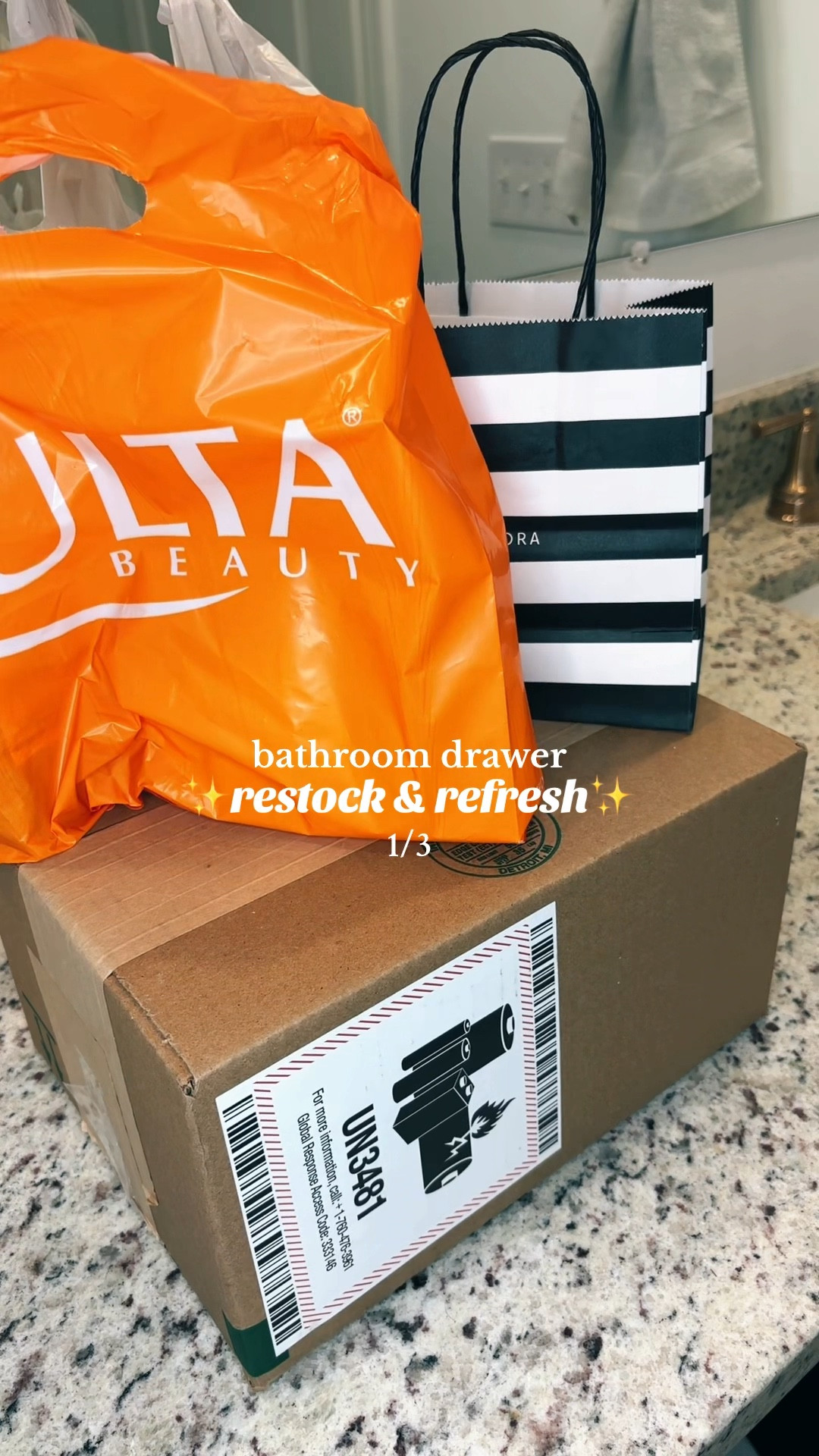 (1/3) bathroom restock #bathroomrestock #restock #bathroom #organization 

#LTKFindsUnder50 #LTKVideo #LTKBeauty