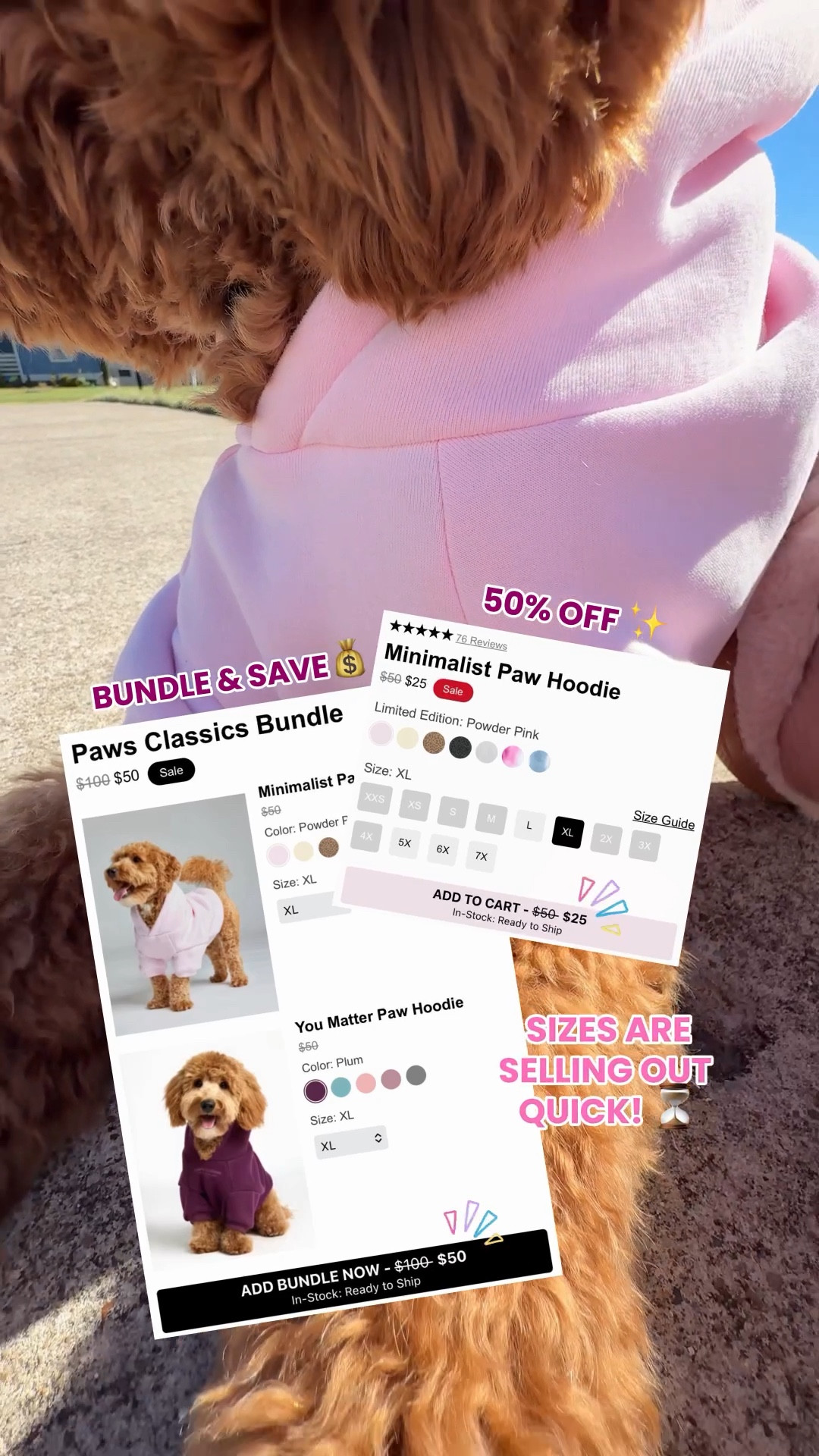 Even PAW sizes are selling out QUICK! ⏳✨ Shop #Comfrt’s Early Black Friday Sale while there’s still stock to shop! 

#earlyblackfridaysale #blackfriday2025 #giftideas2025 #doghoodie #dogclothing #dogmom #hoodieseason #matchingoutfits 

#LTKGiftGuide #LTKMidsize #LTKPets