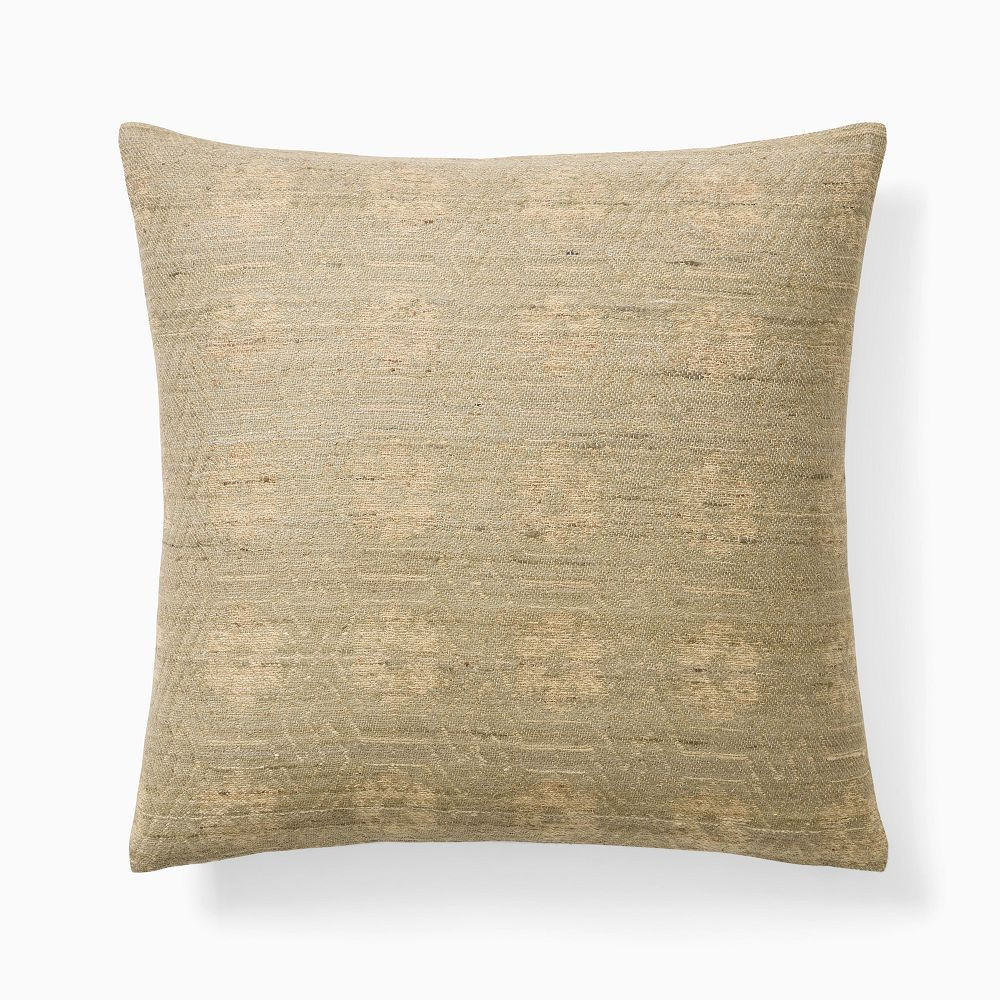 Diffused Woven Floral Pillow Cover | West Elm (US)