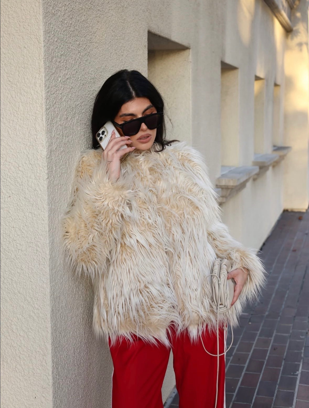 The outfit is almost as dramatic as this weeks howhanseesit podcast 

Faux fur coat, red sweat pants, elevated casual, elevated basics 

#LTKgrwm #LTKootd #LTKHoliday