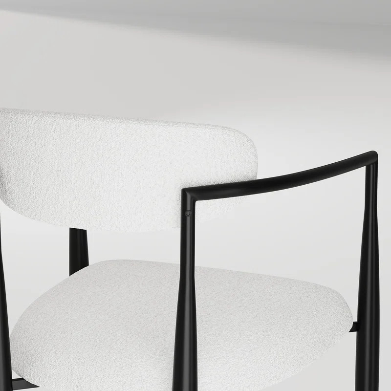 Clivia Fabric Upholstered Dining Arm Chair | Wayfair North America