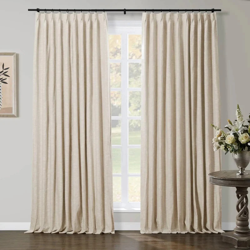 Jawara Luxury Linen Extra Wide Window Curtains | TWOPAGES