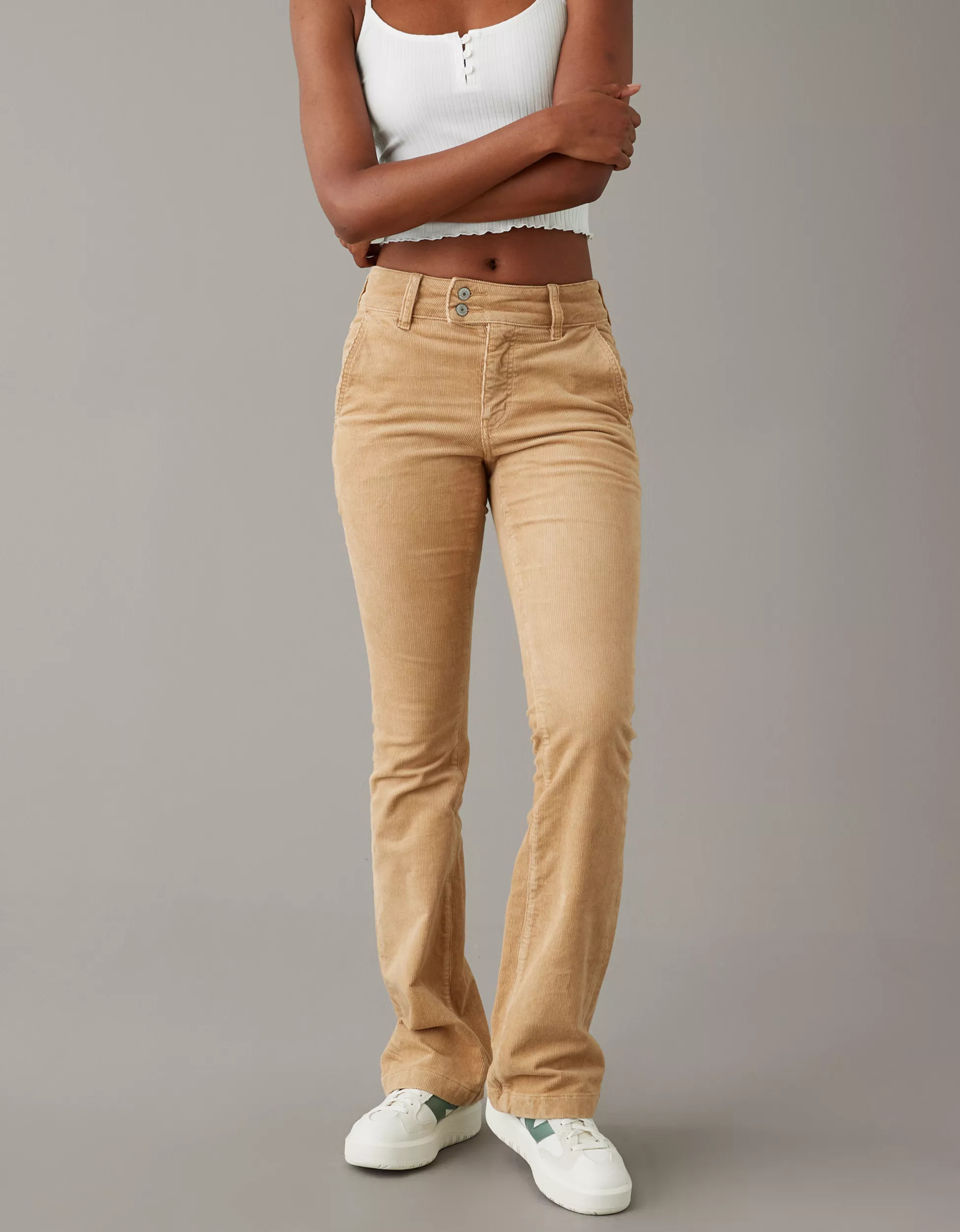 AE Stretch High-Waisted Kick Boot Corduroy Pant | American Eagle Outfitters (US & CA)