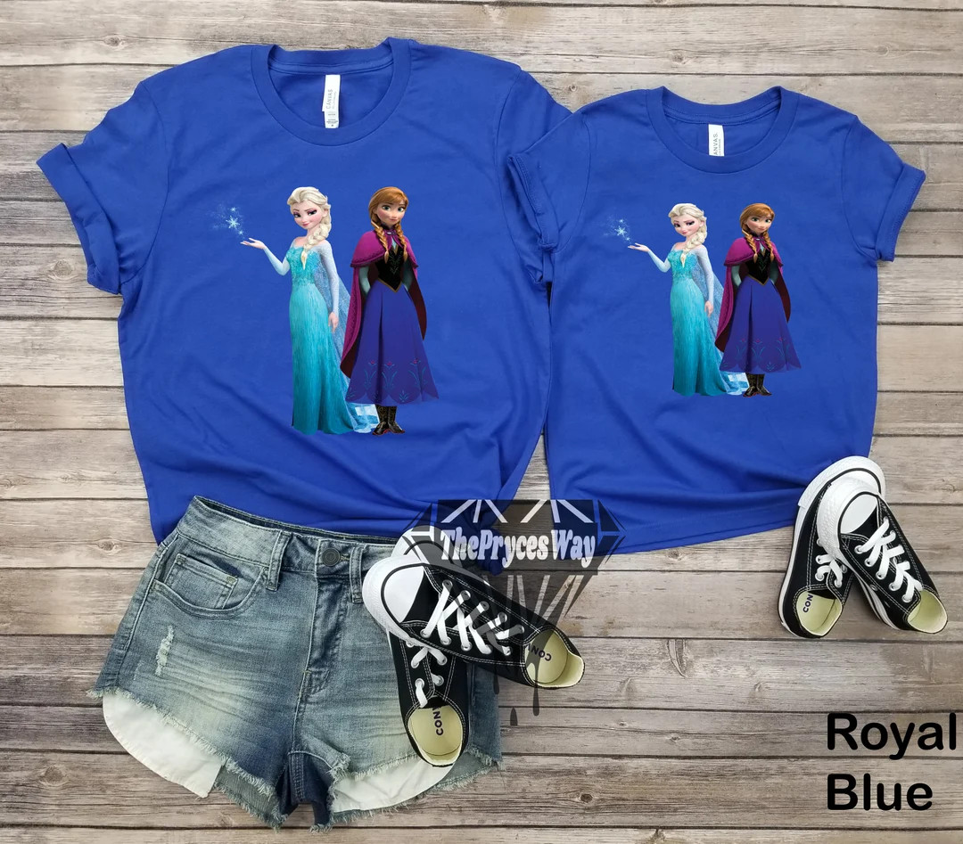 Anna and Elsa Mommy and Me Shirt,disney Frozen Birthday Party,disney Frozen 2 Shirt,disney Mommy ... | Etsy (US)