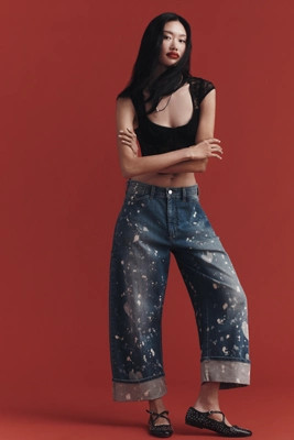 The Kayden Barrel Carpenter Jeans by Pilcro | Anthropologie (US)