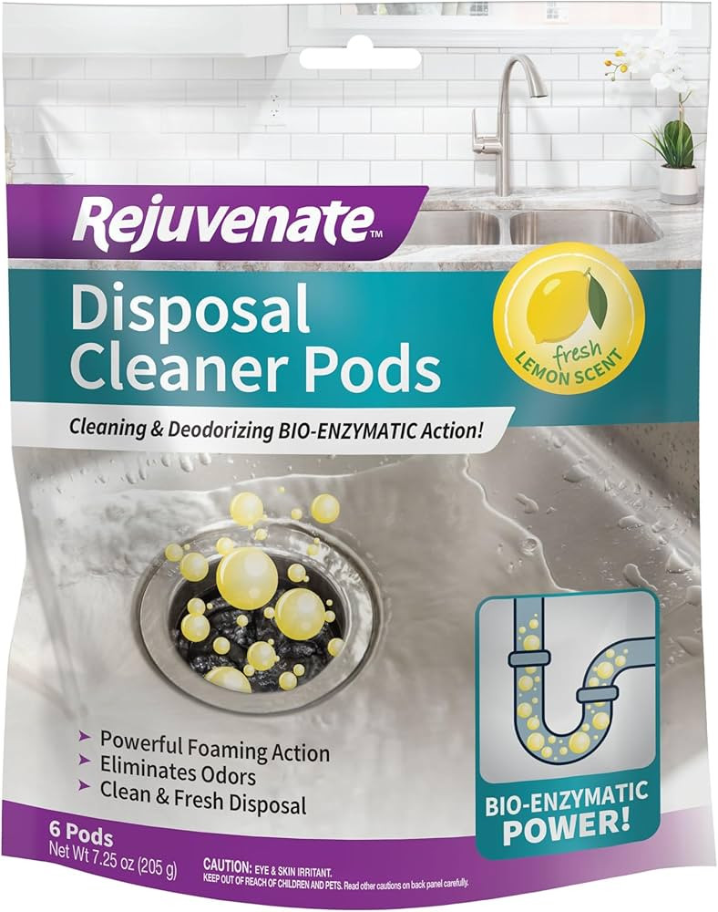 Rejuvenate Disposer and Pipe Cleaner, Lemon Scent, 6 Pods, 7.1 oz (201g) | Amazon (US)
