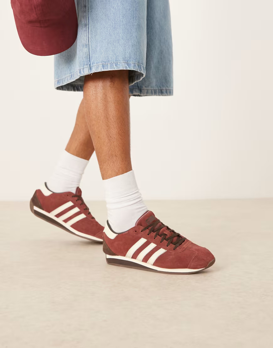 adidas Originals Country II sneakers in brown | ASOS (Global)