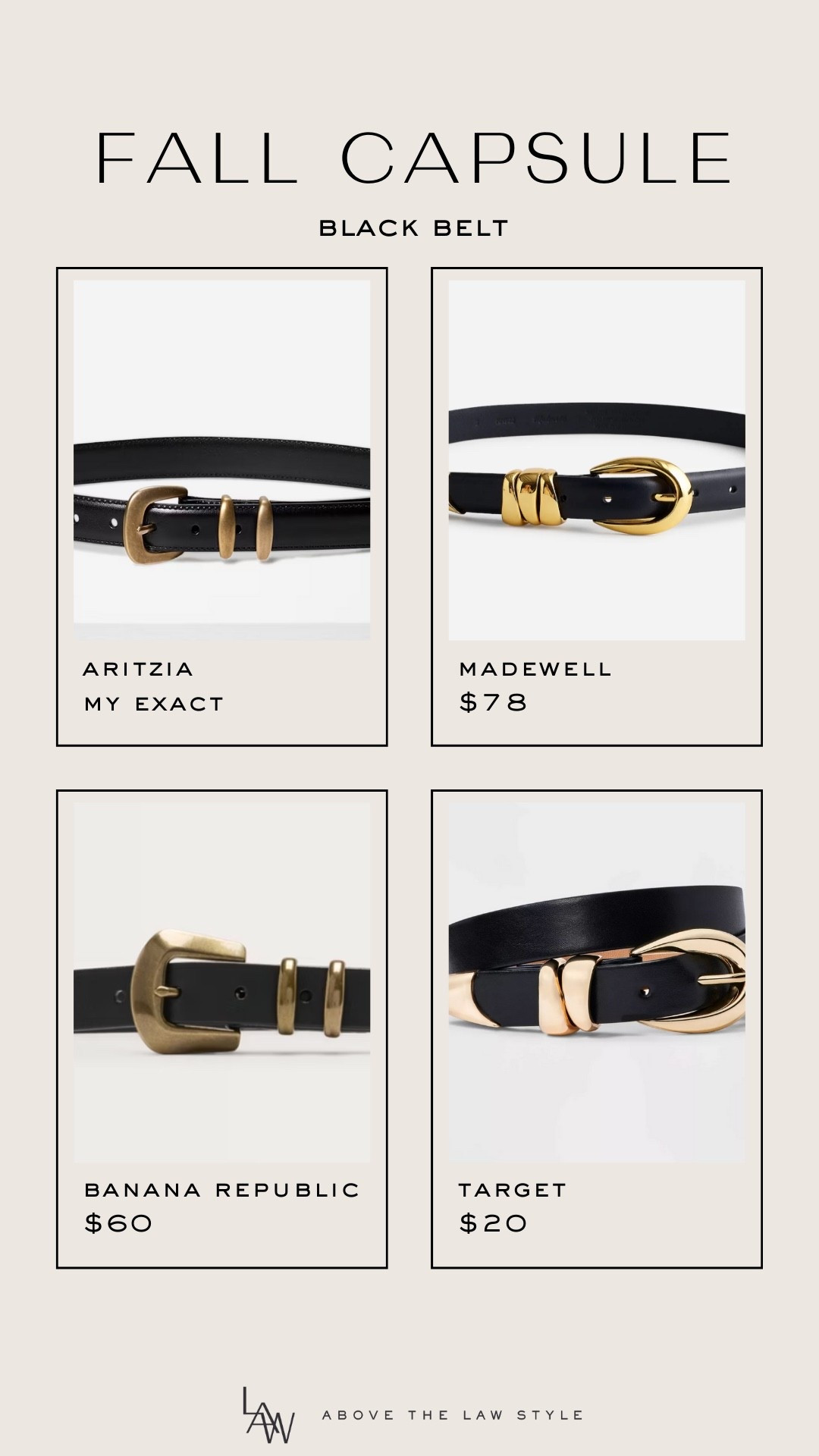 Fall Capsule: Black Belt

#LTKStyleTip #LTKFindsUnder50 #LTKFindsUnder100