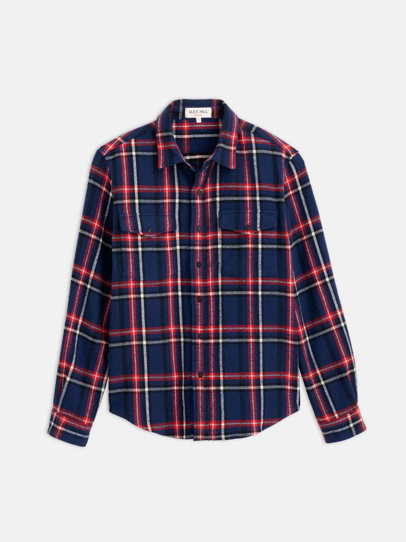 Frontier Shirt in Flannel Plaid | Alex Mill