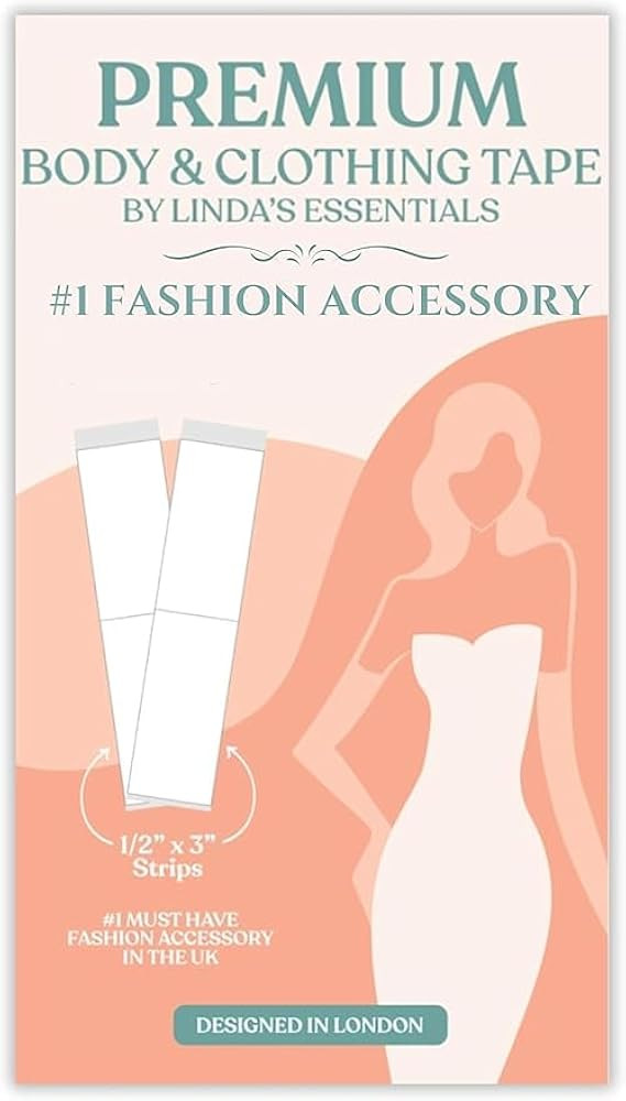Linda's Essentials Double Sided Body Tape and Fashion Tape, Tit Tape, Double Sided Tape for Cloth... | Amazon (UK)