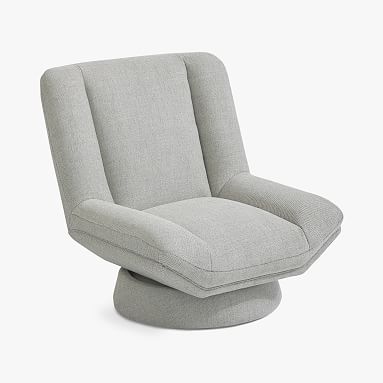 GREENGUARD Gold Certified  Boucle Twill Gravel Cole Swivel Chair      $499 | Pottery Barn Teen