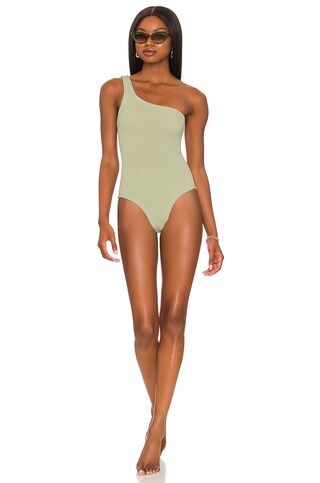 Hunza G Nancy One Piece in Sage from Revolve.com | Revolve Clothing (Global)