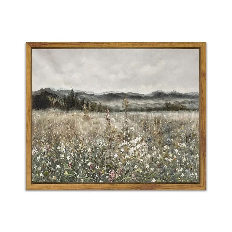 Drsoum Framed Canvas Wall Art Vintage Classical Oil Painting Flower Field Room Decor -8"x10" Fram... | Walmart (US)