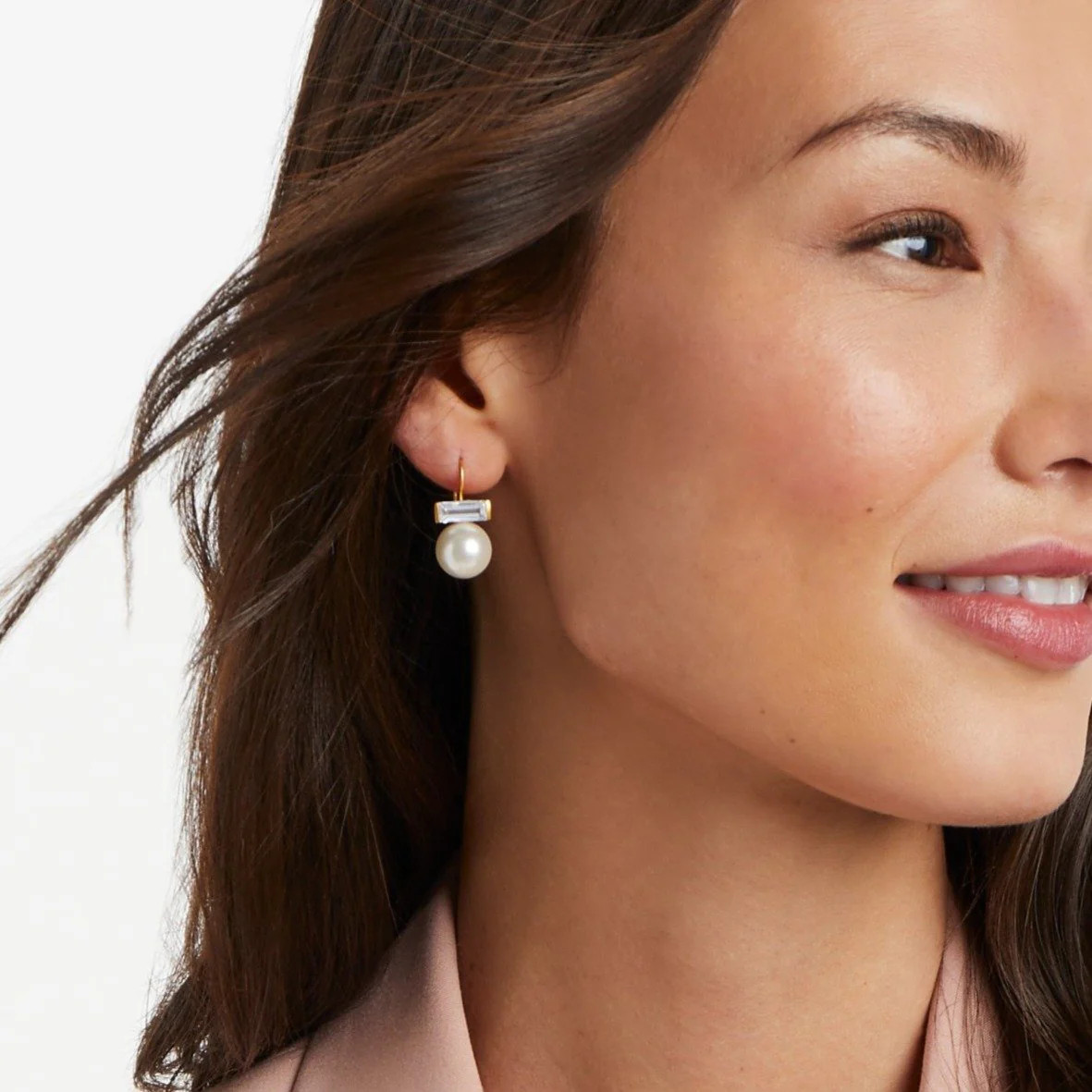 Charlotte Gold & Pearl Earrings | Julie Vos | Julie Vos