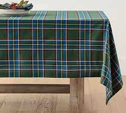 Stewart Plaid Cotton Rectangular Tablecloth | Pottery Barn (US)