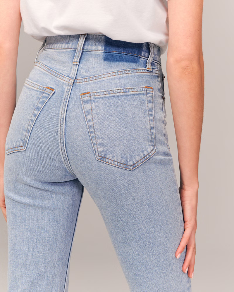 Ultra High Rise Ankle Straight Jean | Abercrombie & Fitch (US)