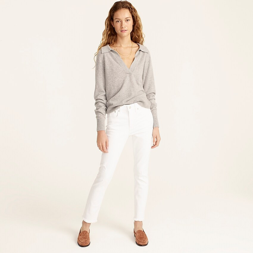 Slim boyfriend jean in white | J. Crew US