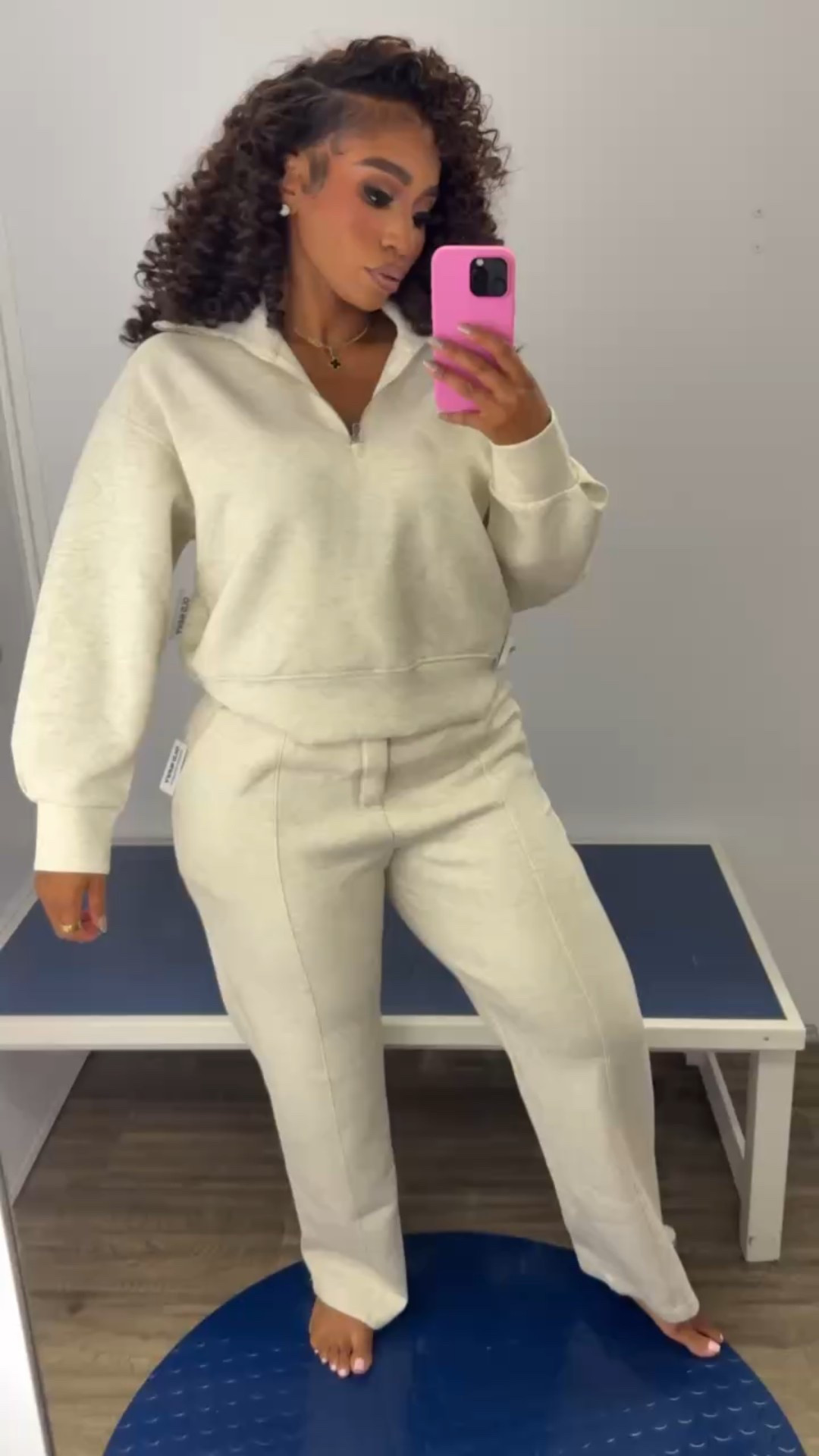 Half-zip pullover & matching sweats find! Perfect casual fall and winter set!

#LTKStyleTip #LTKSeasonal #LTKFindsUnder100