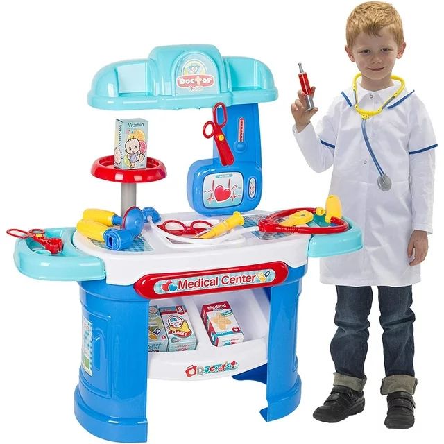CARSTY Medical Toy Doctor Kit for Kids Toddler Dentist Playset-15 Medical Equipment with Medical ... | Walmart (US)