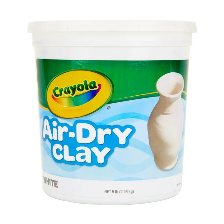 Crayola Air Dry Clay Bucket, 5 lbs White Clay, Classroom Supplies for Teachers, School Supplies, ... | Walmart (US)