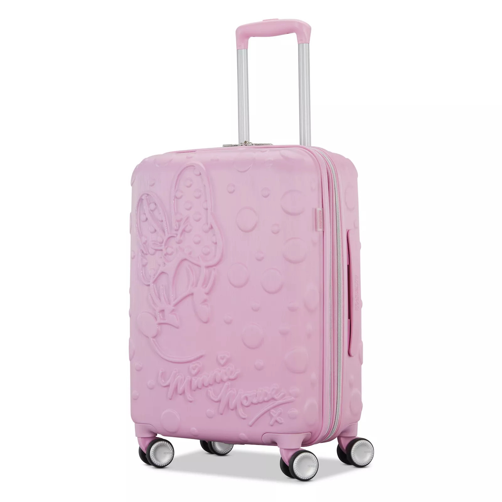 American Tourister Disney's Minnie Mouse Molded Hardside Carry-On Spinner Luggage, Pink | Kohl's