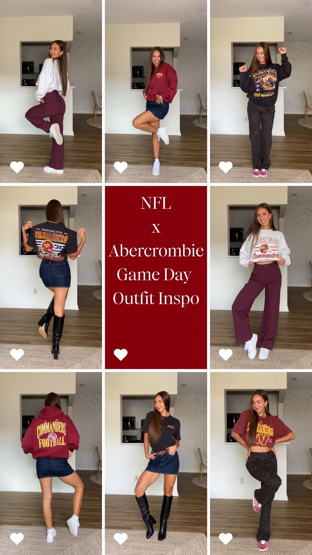 #sponsored NFL x Abercrombie favorites!!! All 32 teams are available! Love these game day outfit looks! $50 off $150+ or $25 off $100 and use stackable code KICKOFF for 15% off. @abercrombie *Offer valid in stores and online August 28, 2025 to September 2, 2025 in US/CA. Excludes clearance and gift cards. Discount applied to subtotal before tax and shipping/handling at checkout.**Use code KICKOFF at checkout August 28, 2025 to September 2, 2025 in US/CA. Exclusions apply. See details online. #Abercrombie Partner 

#LTKSeasonal #LTKSaleAlert #LTKStyleTip