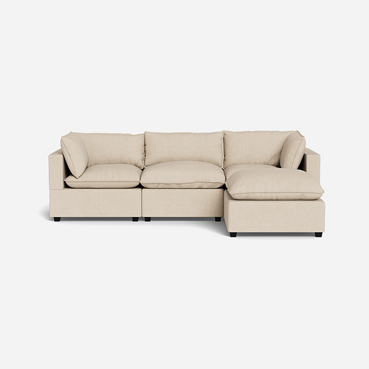 Kova Sofa + OttomanBeige Fabric / No Storage | Albany Park