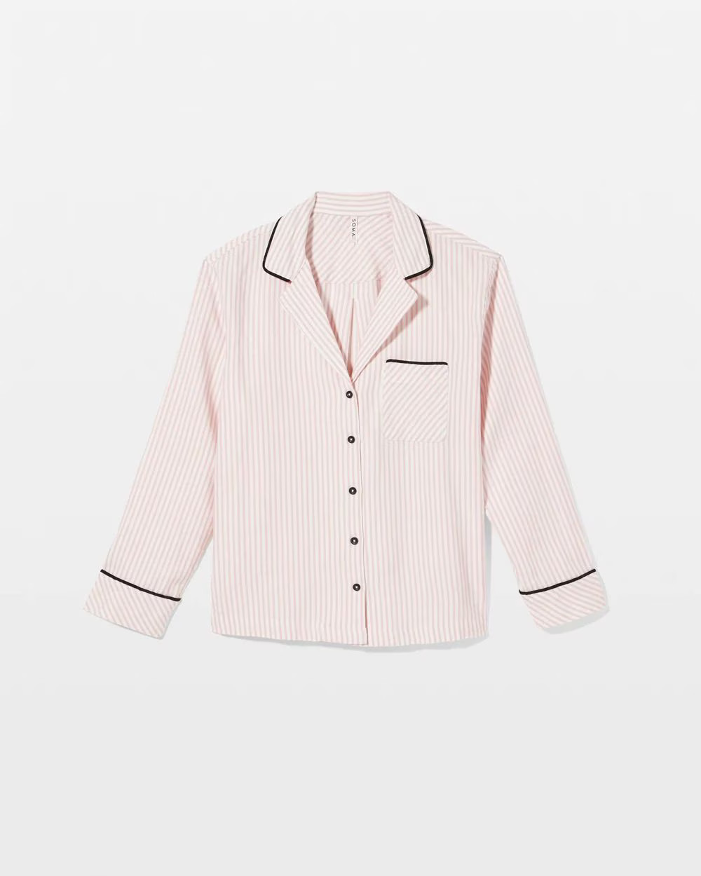 Long-Sleeve Notch Collar Pajama Top | Soma | SOMA