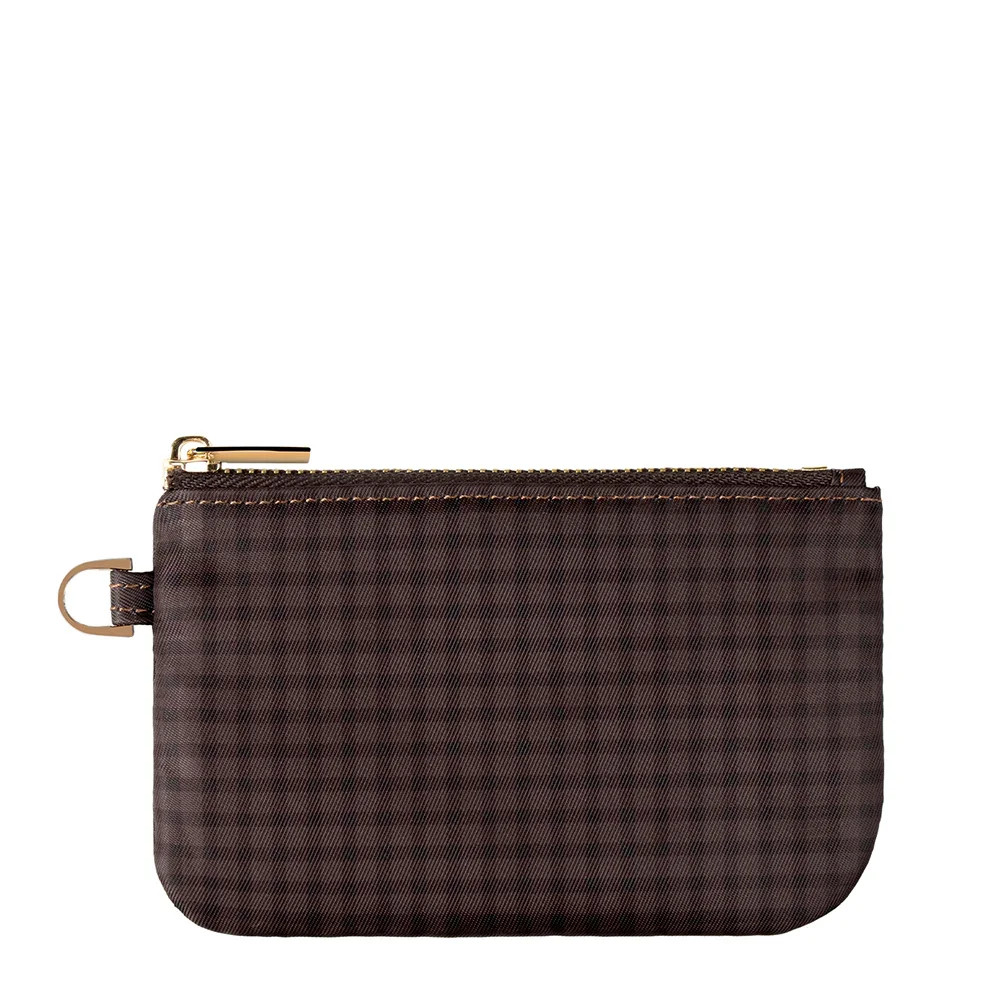 Cafe Gingham Zipper Pouch | Walli Cases