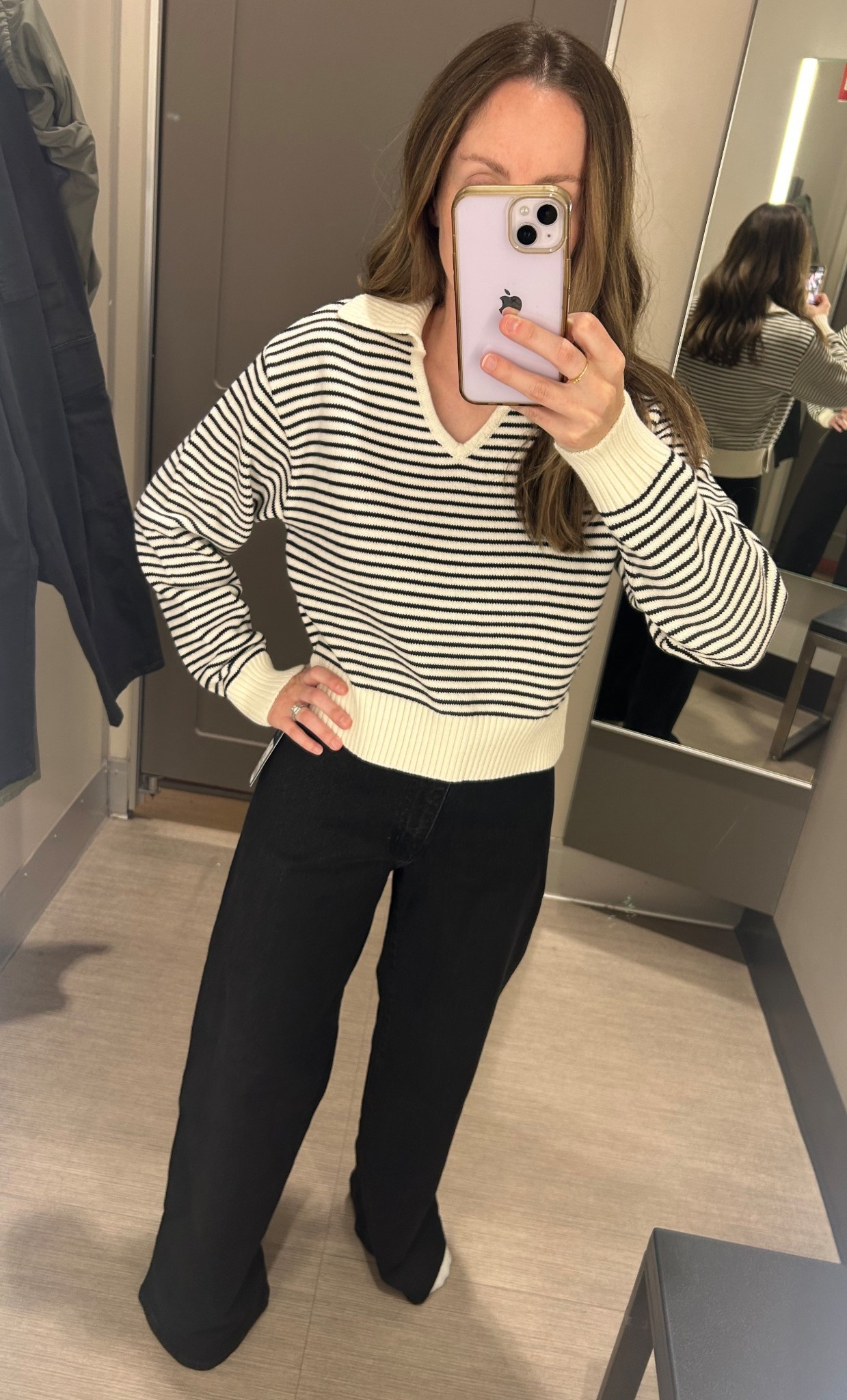 Target try on today! This sweater may have to come home with me too. This sweater is so cute and flattering! I’m wearing an XS! The jeans are adorable but I’m waiting for the short length to come back in stock. This is a size 2 in the regular length. For reference, I’m 5’0” so the regular is too long for me. They’ll be great for anyone average height!

DEAL ALERT: Target has $10 off women’s clothing & accessories when you spend $40!

#targetfinds #target #fall

#LTKPetite #LTKFallSale #LTKSeasonal