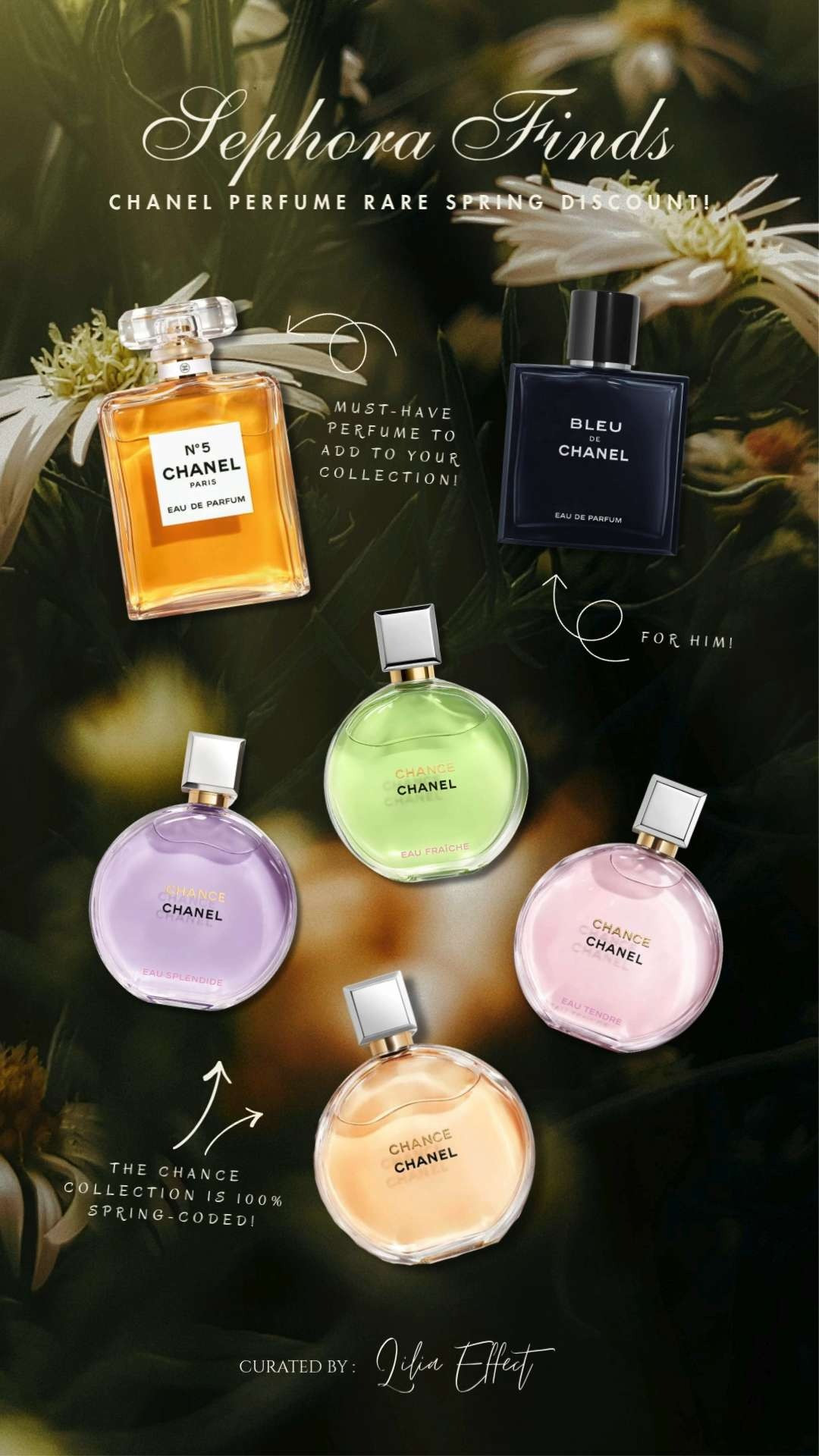 Sephora finds — Chanel perfume, rare spring discount ✨ A timeless scent worth the moment. Elegant, fresh, and the perfect little luxury for the season. 🤍
 

 #LTKSaleAlert #LTKBeauty