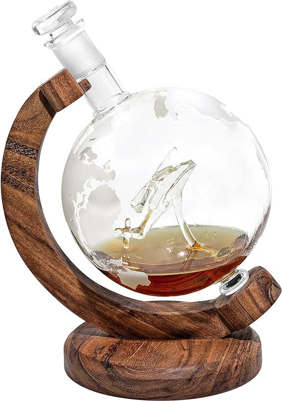 Helicopter Etched Globe Whiskey Decanter - Helicopter Pilot Gifts w/ Helicopter Inside - Unique P... | Amazon (US)