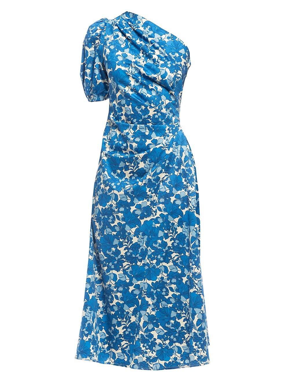 Frida Floral One-Shoulder Midi-Dress | Saks Fifth Avenue