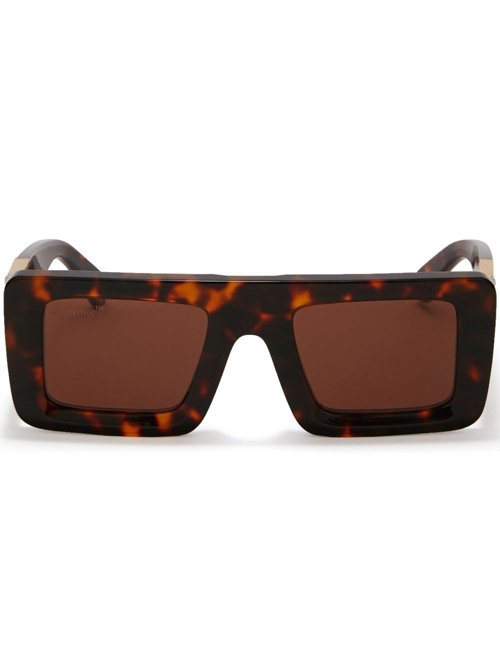 Off-White Eyewear - Óculos de sol com motivo Arrows - unissex - metal/acetato - Tamanho único - Marrom | Farfetch (BR)