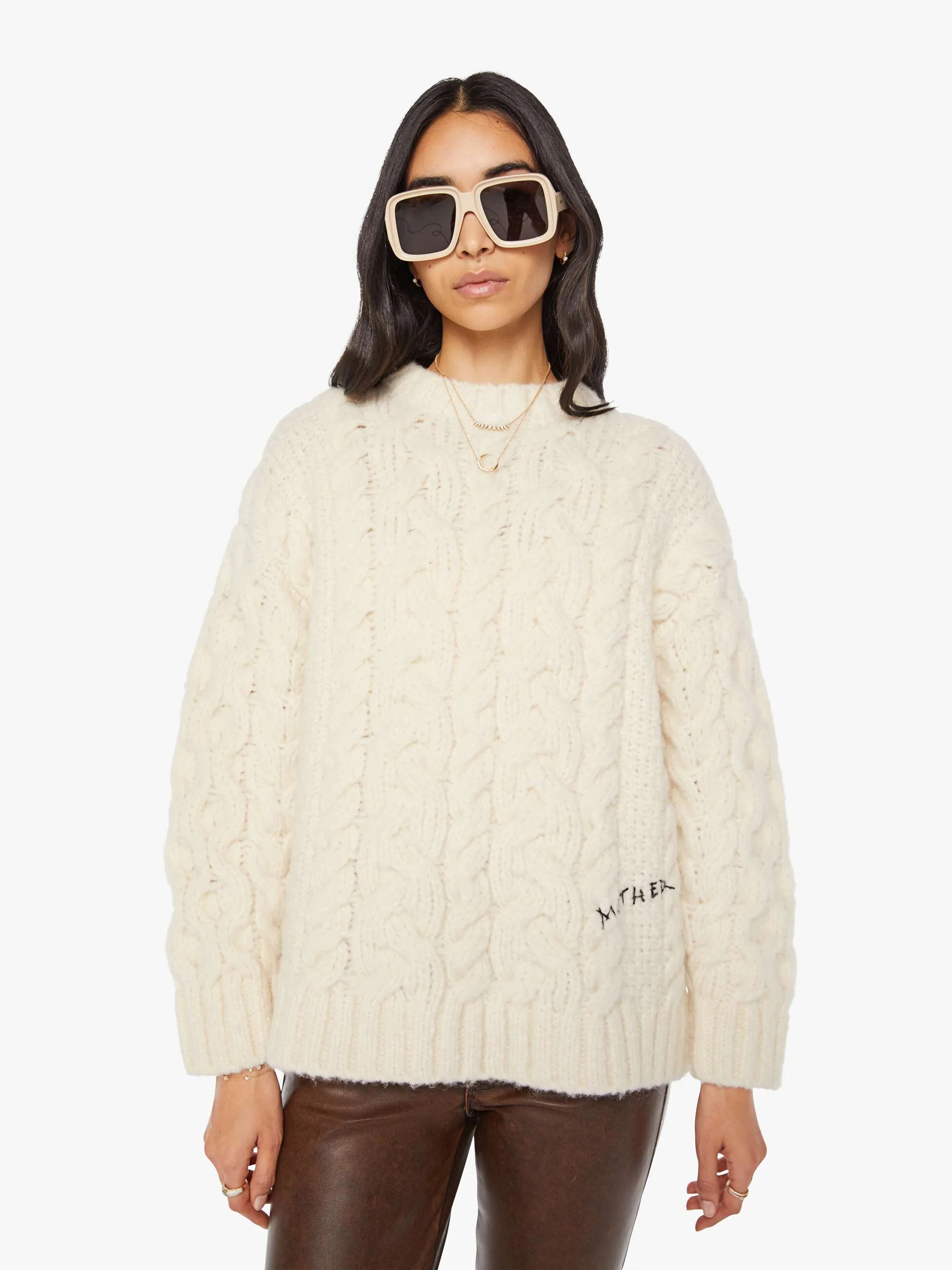 The Chunky Jumper - Drinking By The Fire | Mother Denim