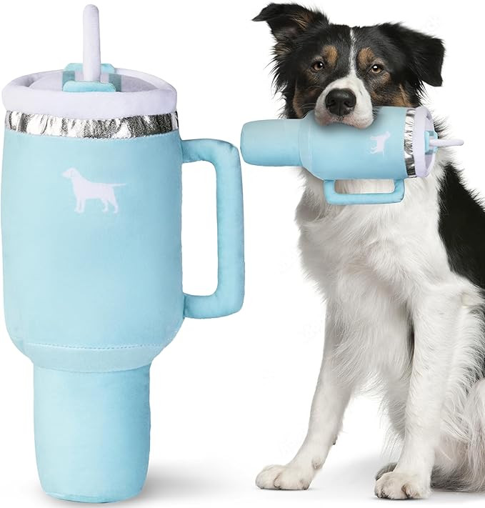 Pup Cup Tumbler Dog Toy – Cute Girl Dog Toy, Christmas & Birthday Gift, Interactive Squeaker, F... | Amazon (US)