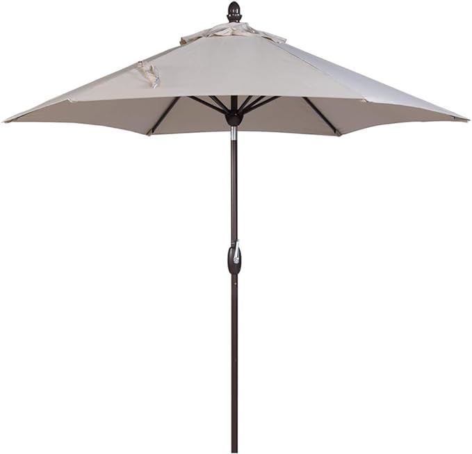 SORARA 9ft Patio Umbrella Outdoor Umbrella Patio Market Table Umbrella with Push Button Tilt & Cr... | Amazon (US)