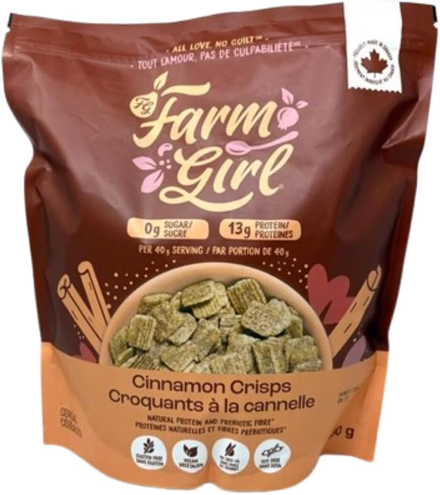 Cinnamon Crisps Artistian Keto Cereal Compatible with Farm Girl - Low Carb, Non-GMO, Gluten Free,... | Amazon (CA)