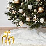 Aytai Christmas Tree Skirt 48 Inch White Faux Fur Christmas Tree Skirt Luxury Tree Skirts for Hol... | Amazon (US)