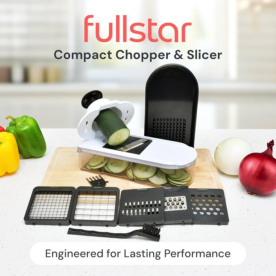 Fullstar Mandoline Slicer for Kitchen - Vegetable Chopper, Onion Potato Food Veggie Fruit Slicer ... | Amazon (US)