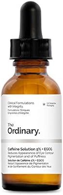 The Ordinary Caffeine Solution 5% + EGCG (30ml) Reduces Eye Puffiness and Dark Circles | Amazon (US)