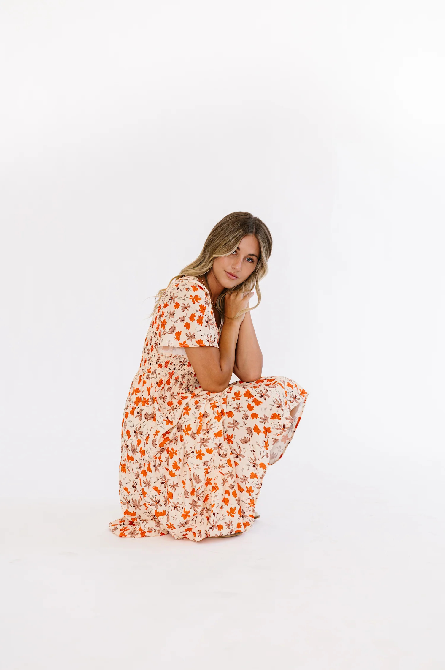 Tayla Dress in Dark Cream | FEHRNVI