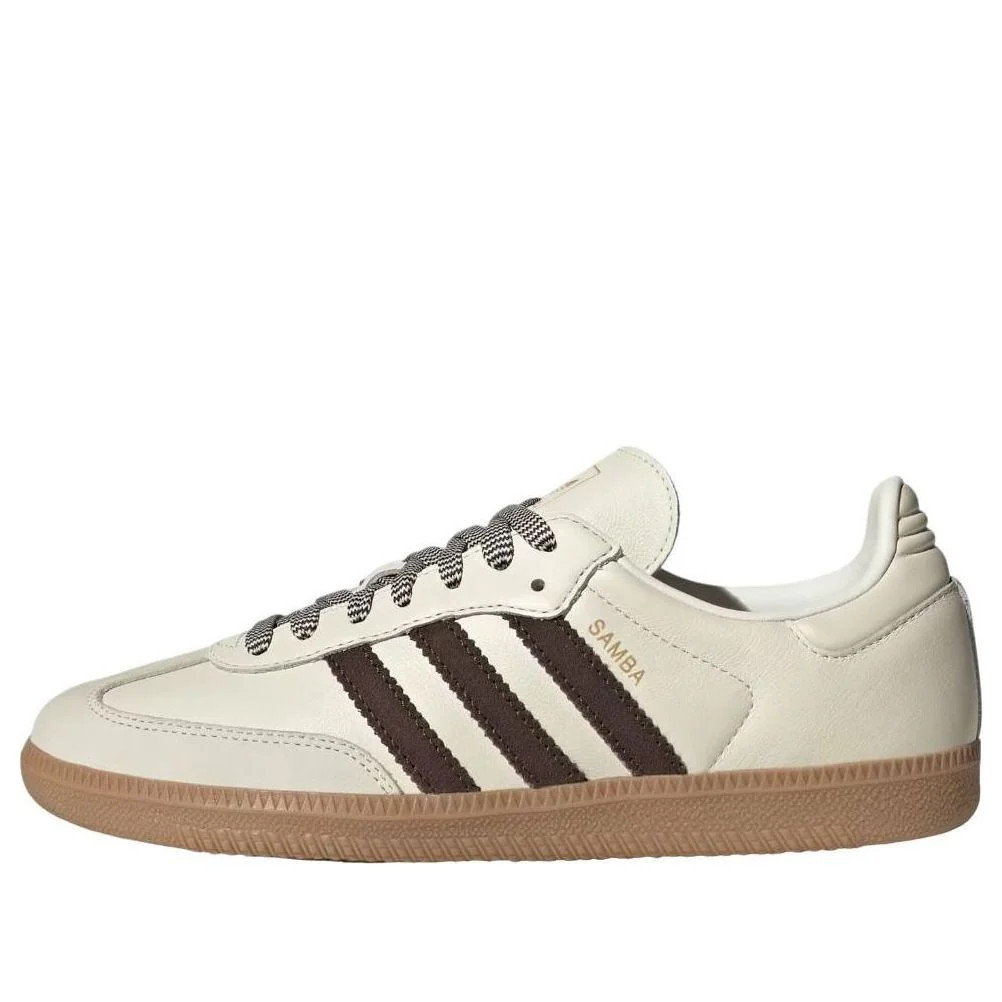 (WMNS) adidas Samba OG 'Off White Dark Brown' JS3181 | KICKS CREW